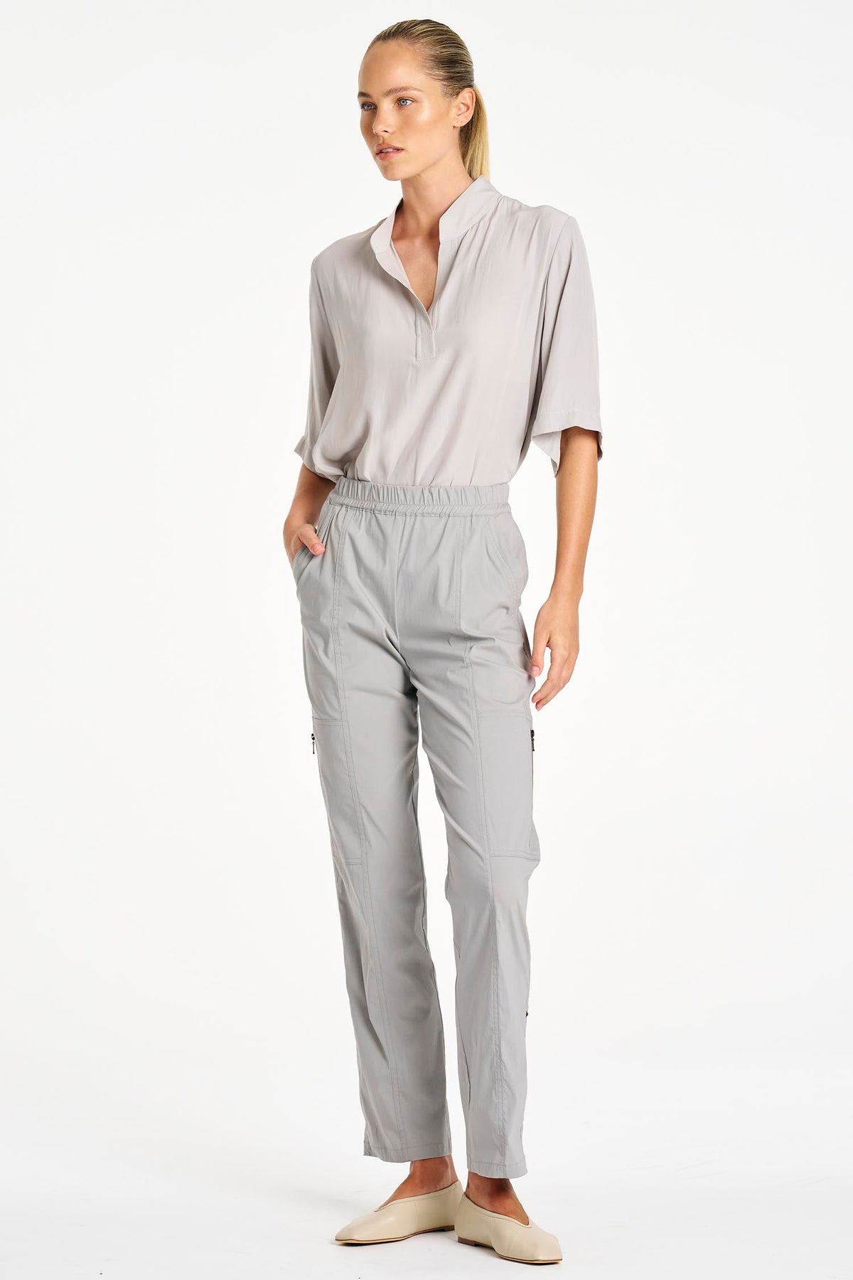 Zip Cargo in Pewter