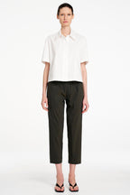 Zip Tapered Pant in Bark