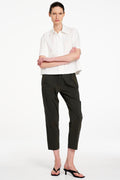 Zip Tapered Pant in Bark
