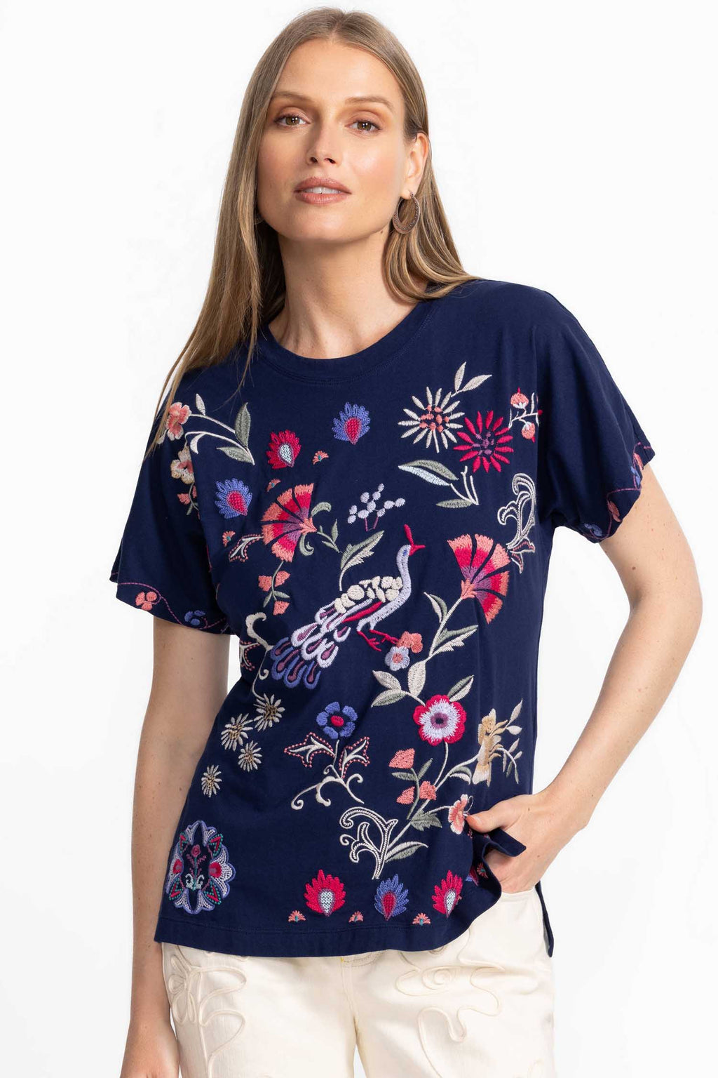 Gloria Side Slit Dolman Tee