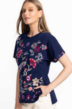 Gloria Side Slit Dolman Tee