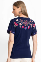 Gloria Side Slit Dolman Tee
