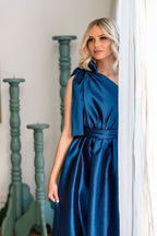 Jacinta Bubble Gown in Liberty Blue Dresses Lucy Laurita - Leiela 