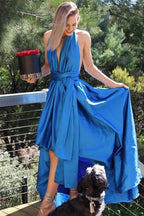 Cameo Bubble Gown in Ocean Dresses Lucy Laurita - Leiela 